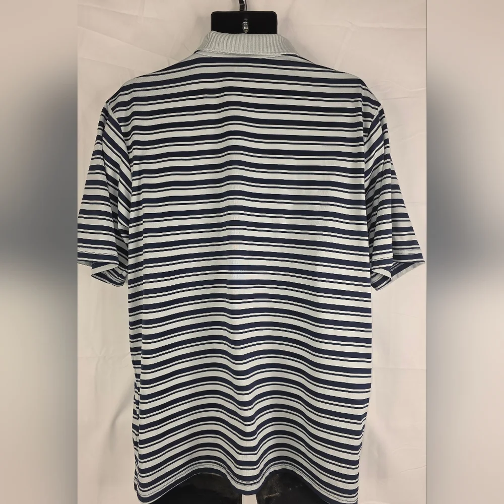 Majestic Minnesota Twins Polo XL Blue Gray Striped Baseball Twin Cities CE-3283 - Picture 4 of 7